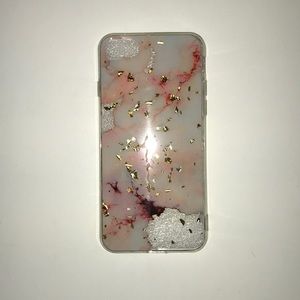 Rose Gold x Marble iPhone 8/7 case